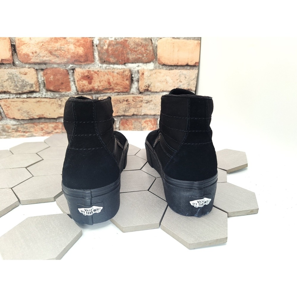 Vans Sk8-Hi Tapered Stackform 2023 Triple Black Hi Women sz 6.5 / GS Girl Sz 5Y - Picture 5 of 8